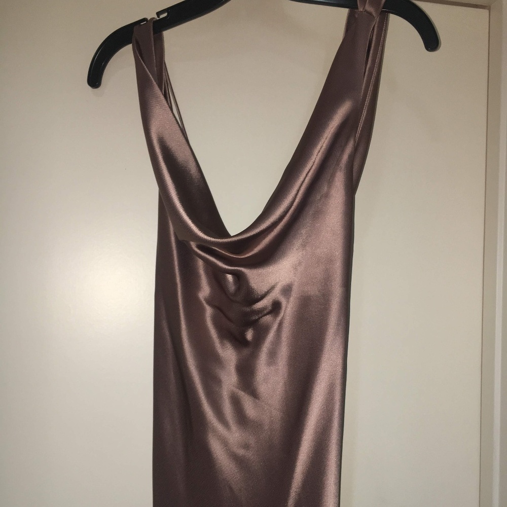 Allen Schwartz: ABS Evening Gown, Champagne/pink